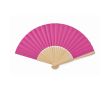 Eventail en bambou avec papier de couleur couleur fuchsia
