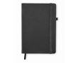 Carnet de notes avec papier recyclé couleur noir