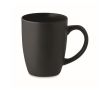Tasse en céramique avec intérieur brillant couleur noir