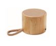 Enceinte sans fil en bambou couleur bois