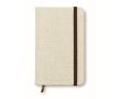 Carnet de notes A6 avec marque-page couleur beige