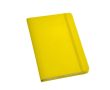 Carnet avec couverture en similicuir couleur jaune