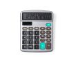 Calculatrice solaire et à piles couleur gris