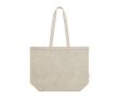 Sac en coton recyclé et longues anses 140 g/m2 couleur naturel