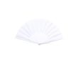Eventail en tissu et RPET coloré couleur blanc