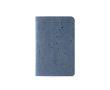 Carnet avec couverture en écorce de café couleur bleu