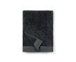 Serviette en coton et lyocell de 70 x 140 cm couleur gris foncé