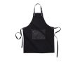 Tablier personnalisable en coton épais couleur noir
