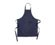 Tablier en coton et polyester recyclé couleur bleu marine