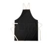Tablier de cuisine en coton recyclé avec poches couleur noir