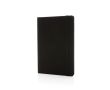 Cahier en matériaux recyclés avec élastique couleur noir