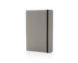 Cahier en matériaux recyclés avec élastique couleur gris