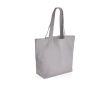 Sac en toile recyclée 240 g/m2 avec pochette couleur gris