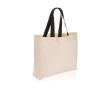 Sac en toile recyclée 240 g/m2 grand format couleur blanc cassé