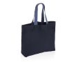 Sac en toile recyclée 240 g/m2 grand format couleur bleu marine