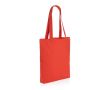 Tote bag en toile recyclée de 285 gr/m2 couleur rouge