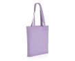 Tote bag en toile recyclée de 285 gr/m2 couleur violet