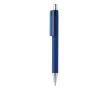 Stylo promotionnel avec embouts chromés couleur bleu marine