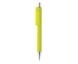 Stylo promotionnel avec embouts chromés couleur vert lime