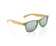 Lunettes en plastique recyclé et bambou couleur vert