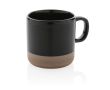 Mug en céramique émaillée en deux couleurs couleur noir