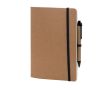 Carnet avec couverture en carton et stylo couleur noir