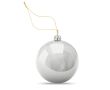 Bola navideña brillante con placa para impresión a todo color Ø6cm couleur argenté