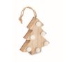 Árbol colgante navideño de madera con luces LED couleur bois