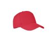 Gorra de béisbol de 5 paneles en poliéster RPET talla 7 1/4 210 g/m2 couleur rouge