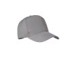 Gorra de béisbol de 5 paneles en poliéster RPET talla 7 1/4 210 g/m2 couleur gris