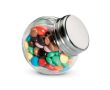 Caramelos de chocolate en bote de cristal con tapa personalizable couleur multicolore