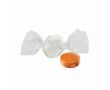 Mini bonbon sans sucre avec 2 nœuds et emballage recyclable couleur orange