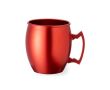 Mug en alu avec poignée géométrique d'une capacité de 540 ml couleur rouge