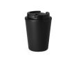 Mug à emporter en plastique recyclé à double paroi de 300 ml couleur noir