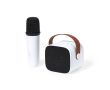 Set karaoké avec enceinte 5 watts et micro Bluetooth couleur blanc