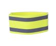 Bracelet polyester/élasthanne avec 2 bandes réfléchissantes couleur jaune fluorescent
