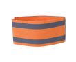 Bracelet polyester/élasthanne avec 2 bandes réfléchissantes couleur orange fluorescent