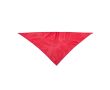 Foulard triangulaire en polyester dans des couleurs vives couleur rouge