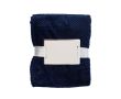 Couverture en polaire avec motif en relief 230 g/m² couleur bleu