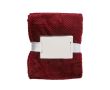Couverture en polaire avec motif en relief 230 g/m² couleur bordeaux