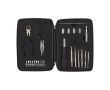 Set de 26 outils en aluminium, coffret métallique matelassé couleur argenté