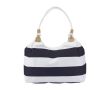 Sac de plage marin en polyester avec poche intérieure couleur bleu marine