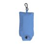 Sac à provisions pliable en polyester 190T avec mousqueton couleur bleu ciel