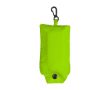 Sac à provisions pliable en polyester 190T avec mousqueton couleur vert clair