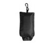 Sac à provisions pliable en polyester 190T avec mousqueton couleur noir