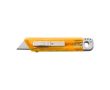 Cutter en plastique transparent avec retour automatique couleur orange