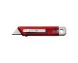 Cutter en plastique transparent avec retour automatique couleur rouge