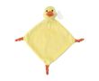 Doudou brodé à thème animal pour bébé, toucher doux couleur jaune