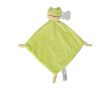 Doudou brodé à thème animal pour bébé, toucher doux couleur vert clair