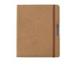 Porte-documents A4 polyvalent en liège et cuir synthétique couleur marron